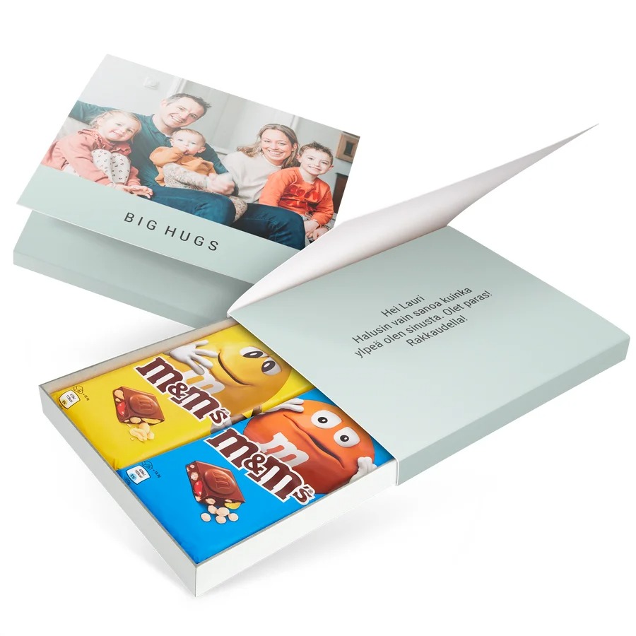 Personoitu lahjapakkaus M&M's suklaalla-image